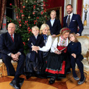 The Royal Family gathered for Christmas photos at the Royal Palace (Photo: Lise Åserud, Scanpix)
